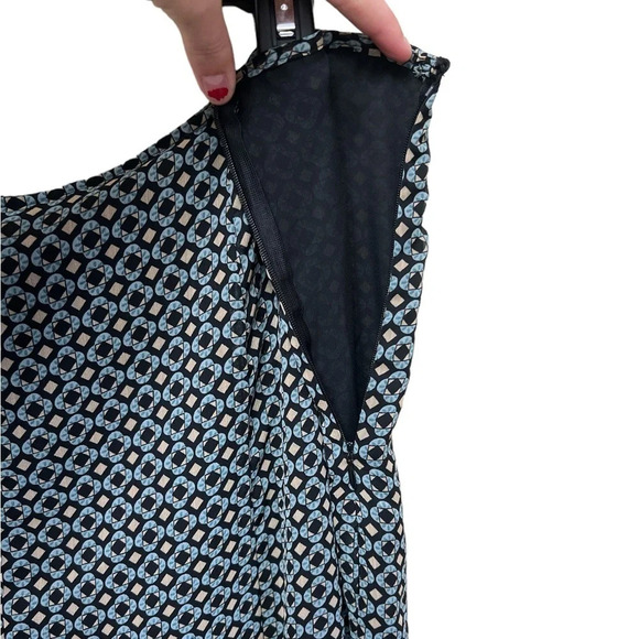 Blue and grey midi skirt - Picture 2 of 2